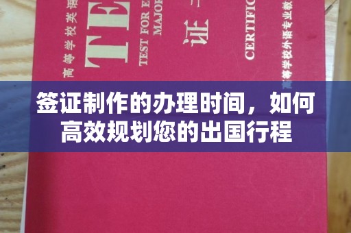 桐城签证制作的办理时间，如何高效规划您的出国行程