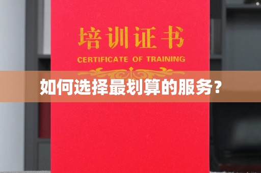 桐城如何选择最划算的服务？