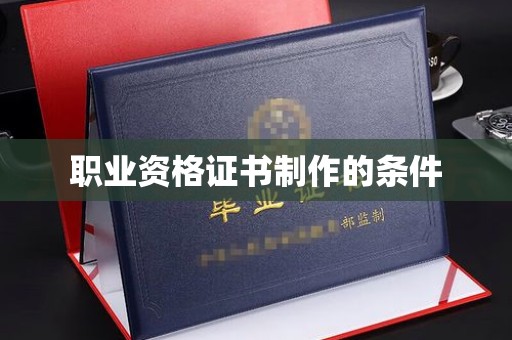 桐城职业资格证书制作的条件