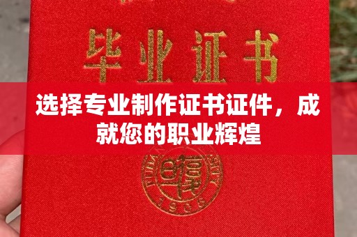 桐城选择专业制作证书证件，成就您的职业辉煌