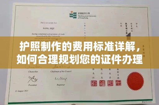桐城护照制作的费用标准详解，如何合理规划您的证件办理预算