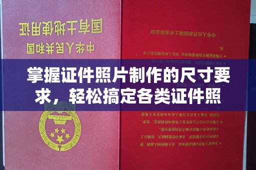 桐城掌握证件照片制作的尺寸要求，轻松搞定各类证件照