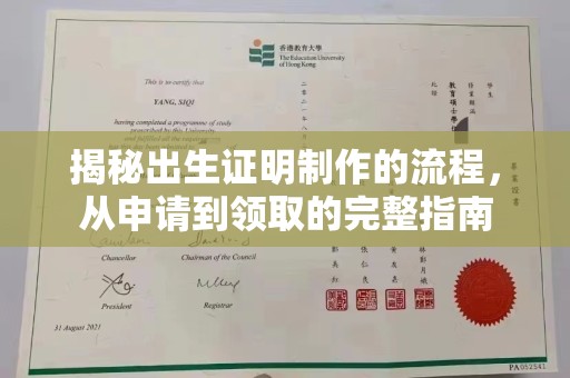 桐城揭秘出生证明制作的流程，从申请到领取的完整指南