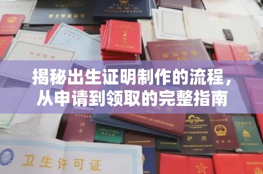 桐城揭秘出生证明制作的流程，从申请到领取的完整指南
