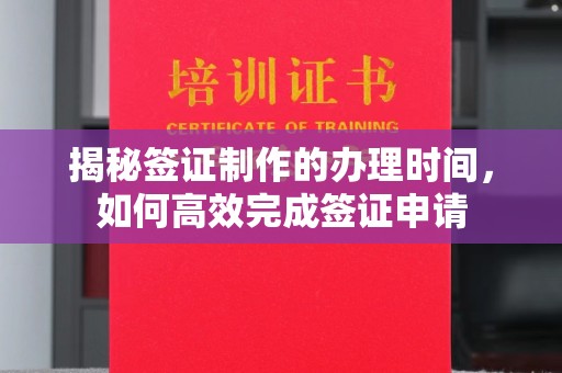 桐城揭秘签证制作的办理时间，如何高效完成签证申请
