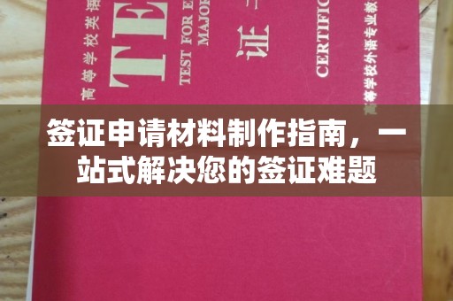 桐城签证申请材料制作指南，一站式解决您的签证难题