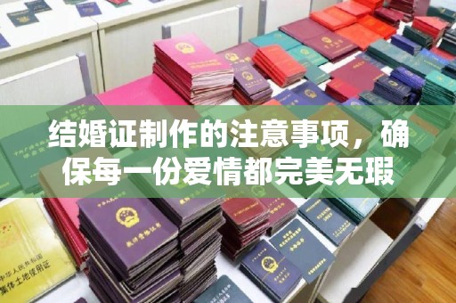 桐城结婚证制作的注意事项，确保每一份爱情都完美无瑕