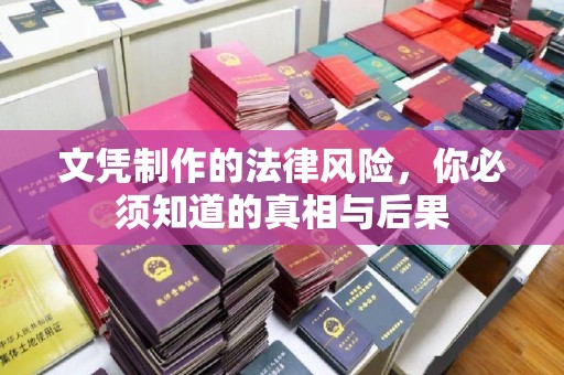 桐城文凭制作的法律风险，你必须知道的真相与后果