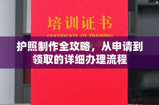 桐城护照制作全攻略，从申请到领取的详细办理流程