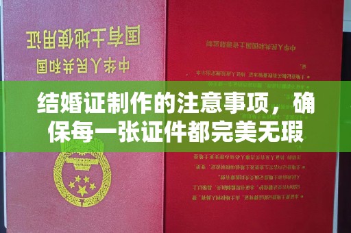 桐城结婚证制作的注意事项，确保每一张证件都完美无瑕